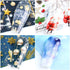 Christmas Nail Foil Transfer Stickers 10 Sheets Xmas Nail Art Stickers Decals Winter Santa Claus Snowflake Bells