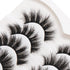 Veleasha 7 Pairs Pack Wispy Faux Mink False Eyelashes, Fluffy Handmade Natural Look Cat Eye Lashes