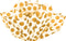 Flexicore Packaging Metallic Gold Polka Dot Gift Wrap Tissue Paper, 15 Inch X 20 Inch, 100 Sheets, Gold for DIY Craft,