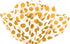Flexicore Packaging Metallic Gold Polka Dot Gift Wrap Tissue Paper, 15 Inch X 20 Inch, 100 Sheets, Gold for DIY Craft,