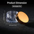SATINIOR 24 Pieces Empty Clear Plastic Jars with Lids Round Storage Containers Wide-Mouth for Beauty Product Cosmetic Cream Lotion Liquid Butter Craft and Food (Gold Lid,1 oz)