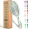 Ninabella Detangling Hair Brush for Women & Men - Unique Spiral Hairbrush for Straight, Curly & Wet Hair - Green