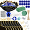 Maysing Money Bouquet Kit 12 Pcs Glitter Roses 20 Sheet Flower Wrapping Paper