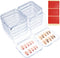 ISKYBOB 12 Packs Clear Press On Nails Storage Boxes, Fake Nails Packing Cases for Home DIY, Nail Salon (3.3 x 3.3in)