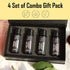 Set Pack 4-120 ML/4 Oz Organic Sensual Safe to Lick Body Massage Oils for Couples - Gift Romantic Date Night Non Greasy