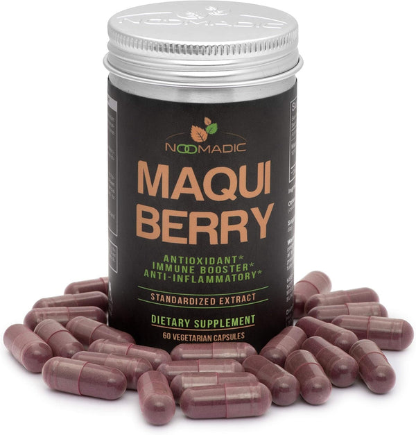 Noomadic Maqui Berry, 60 Capsules | 500mg Each, Antioxidant (High ORAC), Immune System