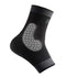 Adjustable Foot Socks - Ankle Brace Compression Support Sleeve with Silicone Gel for Joint Pain Recovery (Black-Large)