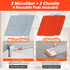 Qaestfy Wall & Baseboard Cleaner Mop Tool with 49'' Long Handle for Cleaning Window, Floor, Skirting Board