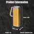 1PCS Metal Cigarette Case Waterproof Cigarette Case Small Hard Pack Cigarette Case Holds 6 cigarettes 84 mm/3.3 in Aluminum Portable Keychain Cigarette Case (Gold)