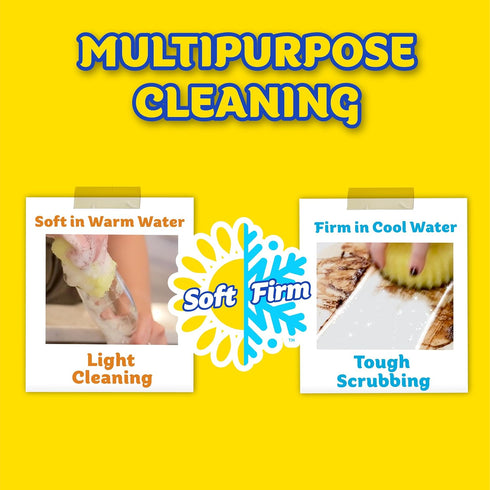 Scrub Daddy Cif Cream All Purpose Cleaner, Lemon, Multi Surface Household Cleaning Cream, 3 Pack (16.9 Oz Each)