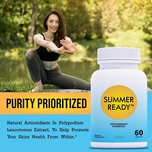 Skin Care Supplement Capsules - Nicotinamide/Niacinamide/Niacin 500mg and Polypodium Leucotomos 480mg