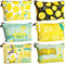 Reginary 6 Pieces Lemon Makeup Bags, Waterproof Multifunction Cosmetic Pouch with Zipper Toiletry Bag Case Organizer