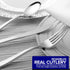 75 Pieces Heavy Duty Plastic Silverware Set, Disposable Cutlery for Parties, Weddings, Catering, 25 Forks, 25 Spoons,