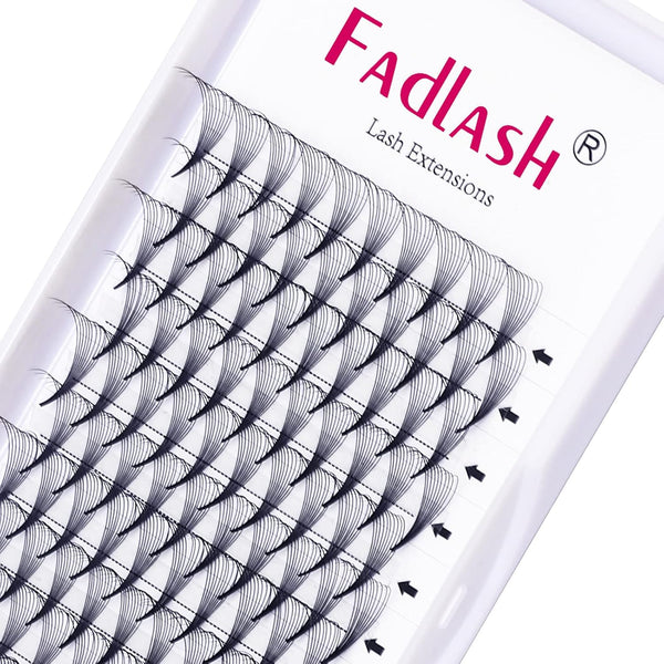Lash Extension 10D Premades D Curl 0.07 14mm Volume Eyelash Extensions, Short Stem Supplies
