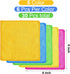 Microfiber Cleaning Cloth, 6"x6" Rags, Reasonable Kitchen Towels, 30 Pcs in Green, Blue, Yellow, Pink, Orange