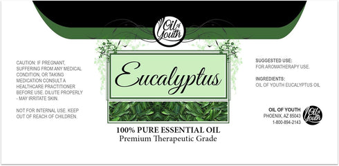 Oil of Youth Essential Oils 4oz - Eucalyptus Essential Oil - 4 Fluid Ounces - Aromatherapy Oils - Eucalyptus Oil