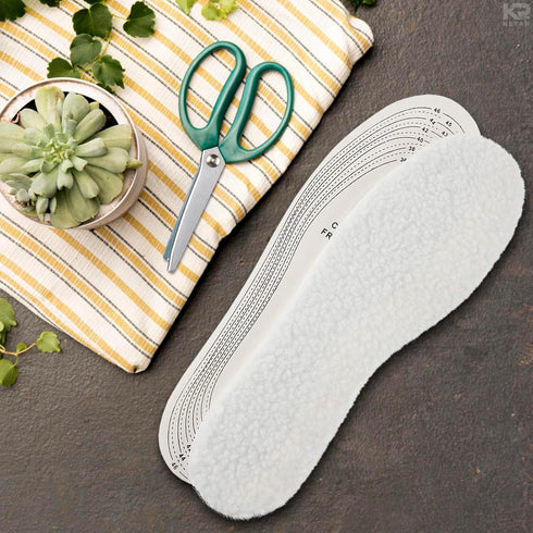 Wool Shoe Inserts - Universal for Winter & Summer - Ultra Thin Sheepskin Insoles for Women and Men