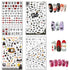 TailaiMei 1500 Pcs Halloween Nail Decals Stickers - 12 Sheets Self-Adhesive DIY Nail Art Tips Stencil for Halloween