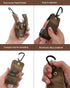 SUCHI Backpack 60ml/ 2 oz (2 Pack) Travel Size Hand Sanitizer Holder,Bottle Case and Carabiner Carrier bag-Portable