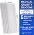 AWD Silicone Scar Sheets for Scar Removal, Extra Thick 0.5mm Silicone Scar Tape for Surgical Scars, C Section, Keloid