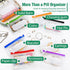 Toollygozz A8 Set, 14 Waterproof Pill Pouch Large Weekly Pill Organizer with Color-Coded Medicine Pouches, Reusable