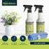 Mrs. Meyers Multi-Surface All Purpose Cleaner Set, 2 Pack Spray and Cloth Bundle for Bathroom, Living Room, 16 oz,