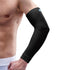 LP SUPPORT 668 Elbow Compression Sleeve Brace for Tennis & Golfer’s Elbow, Pain Relief for Men & Women (Black - L)