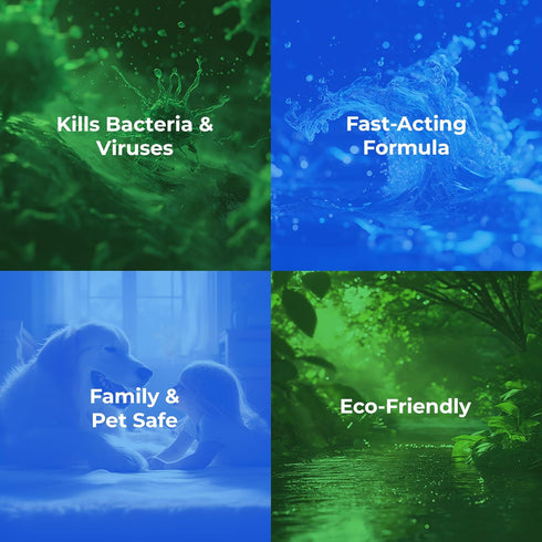 PureGreen24 2026 (2) 4oz Safe & Effective Disinfectant. Kills Deadly Germs including RSV Norovirus MRSA Staph flu Bird