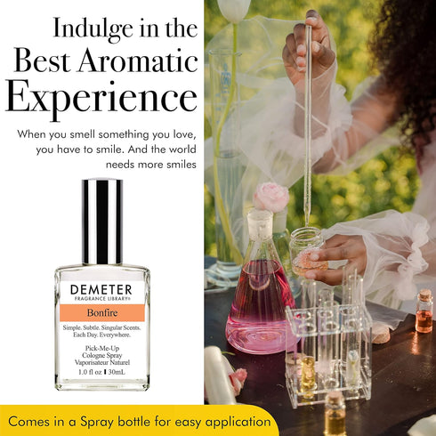 DEMETER Bonfire Cologne Spray, 1 oz, Perfume for Women and Men