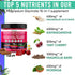 90ct 15-in-1 Pure Magnesium Glycinate Gummies 400 mg/serv - Calm Sleep Aid & Stress Relief with Ashwagandha, Tart