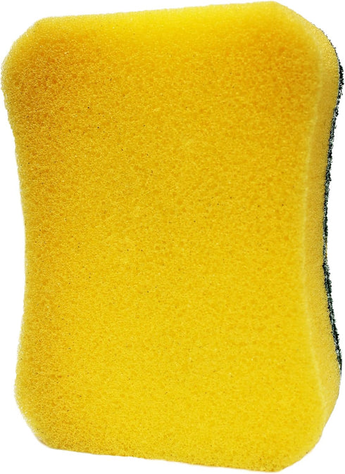 ETERNA Double Action Sponge, Heavy Duty Non-Scratch Scrub Sponge, Ideal for Washing Dishes and Cleaning Kitchen (12