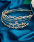 Wecoe 4 Pack AB Rhinestone Headbands, Gold Metal Headbands, Flower Girl Bridal Wedding Headband