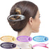 RC ROCHE ORNAMENT 6 Pcs Hair Clip, Classic Oval Side Opening Plastic Curve Barrette for Girls Ladies