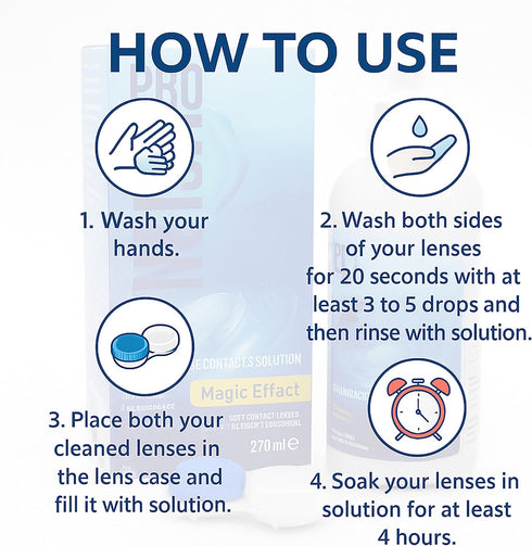 Pro-Vision-Multi Purpose Solution (270ml/9 Oz) Pro-Vision-Multi Purpose Contact Lens Solution, All-in-One Multi-Purpose