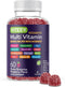 Womens Multivitamin Gummies - 12 in 1 Essential Daily Vitamins & Minerals, Immune Support - Raspberry Flavored.