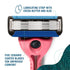 Preserve POPi Shave 5 Razor System Made with Recycled Ocean Plastic, 5-blade Cartridge in Charcoal Grey