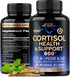 Cortisol Supplement 600 mg 60 Capsules - 11-in-1 Hormone Balance for Women, Mood, Focus, Sleep Support, Vegan, Non-GMO