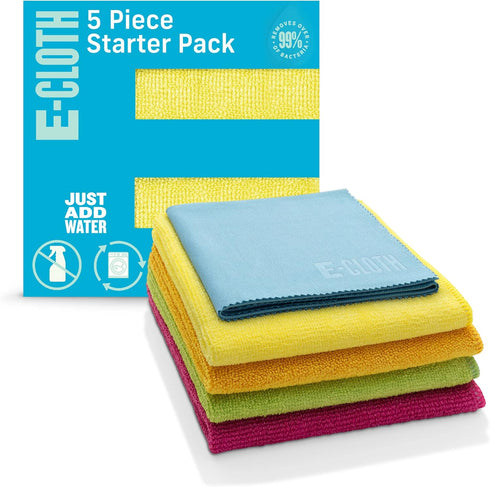 E-Cloth Starter Pack, Premium Microfiber Cleaning Cloths, Great Household Cleaning Tools for