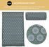 Set minkissy Acupressure Massage Mat and Pillow with Bag Acupuncture Therapy Relief Mat for Back and Neck for Stress