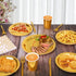 175 Pieces Gold Disposable Party Dinnerware Set - Gold Plates, Napkins, Cups, Plastic Forks, Knives, Spoons