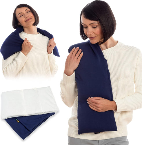 SunnyBay Microwave Heating Pad, Microwavable Neck and Shoulder Wrap for Pain Relief, 29x9 Inches