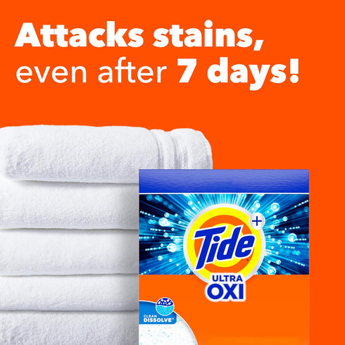 Tide Ultra OXI Powder Laundry Detergent - Powerful Cleaning Formula