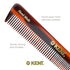 Kent 4T 6 Inch Double Tooth Hair Dressing Comb for Men, Women, and Kids