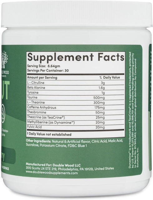 Pre Workout Powder for Men & Women (30 Servings) with Caffeine, Beta Alanine, L-Citrulline, and More