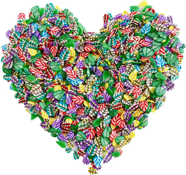 3000 PCS Polymer Nail Art Slices, DIY Decoration Kit with Leaves Slices for Arts and Crafts Supplies