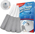 Vacplus Toilet Brush - Toilet Bowl Cleaners with Extra Long Handle, 100% Pumice Stone for Cleaning, 4 Pack