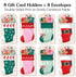 Pack, Set 8 Big Dot of Happiness Christmas Stockings Gift Card Holders with Envelopes, Winter Holiday Party Cash Money