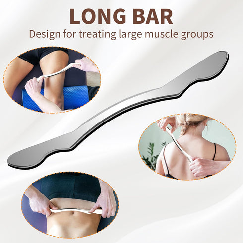 TaShow 4 1 Elbows, Muscle Scraper Tool, in Gua Sha Body Tool with Long Bar and Derma Edge for Physical Therapy