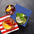 Gatherfun American Flag Patriotic Party Supplies - Disposable Paper Napkins for Veterans Day, 40 Pack of Stars + Stripes