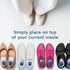 Heel Cushions for Pain Relief - Gel Heel Cushion Inserts, 4 Pack, Heel Support for Men and Women, Plantar Fasciitis